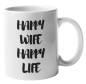 Preview: Keramiktasse "Happy Wife Happy Life"