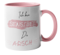 Preview: Keramiktasse "Ich bin sensibel du Arsch"