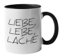 Preview: Keramiktasse "Liebe Lebe Lache"