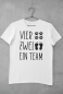 Preview: T-Shirt "Vier Zwei ein Team"