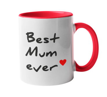 Keramiktasse "Best Mum ever"