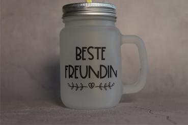Trinkglas mit Henkel " Beste Freundin"