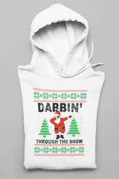 Hoodie "Dabbin' through the snow"