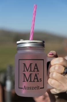 Trinkglas mit Henkel " Mama's Auszeit"