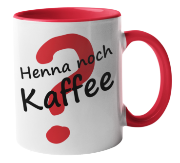 Keramiktasse "Henna noch Kaffee?"