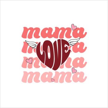 Bügelbild - Mama Love