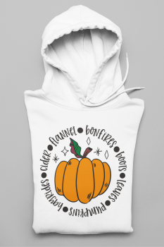 Hoodie "Pumpkin monogram"