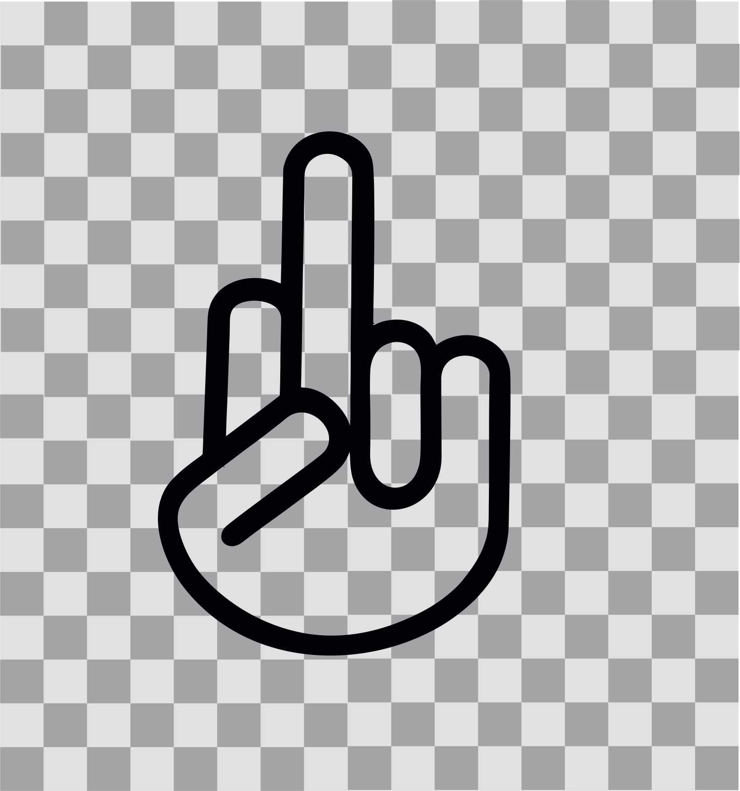 Emoji Schlüsselanhänger middle finger / Mittelfinger