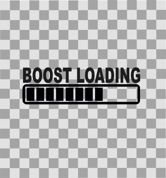 Aufkleber "Boost loading"