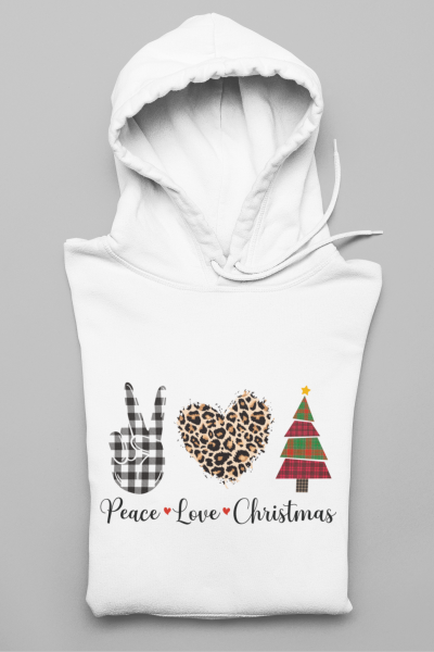 Hoodie "Peace Love Christmas"